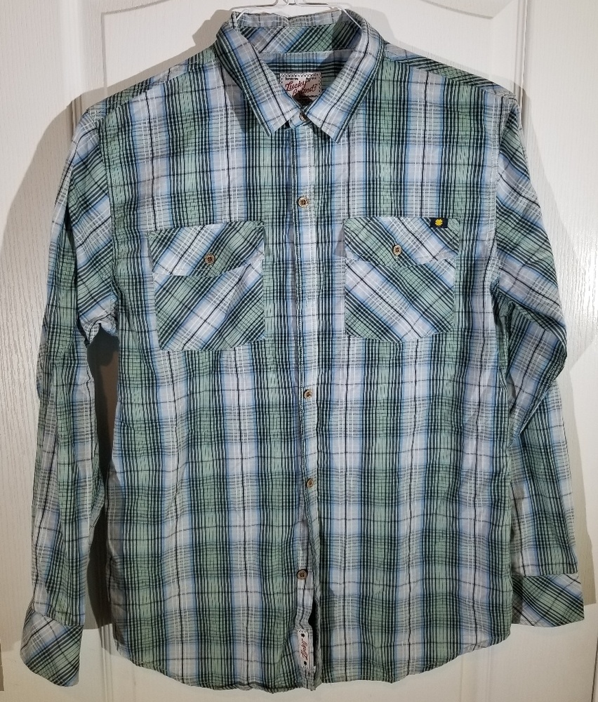 LUCKY BRAND WESTERN SPORTWEAR MENS BUTTON DOWN